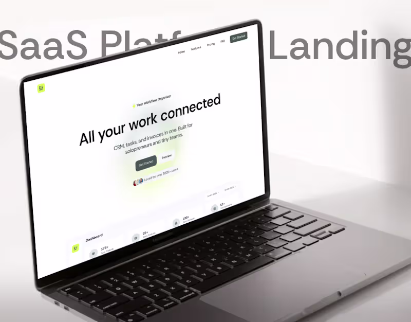 Cover image for SaaS Platform Landing Page | Framer Website