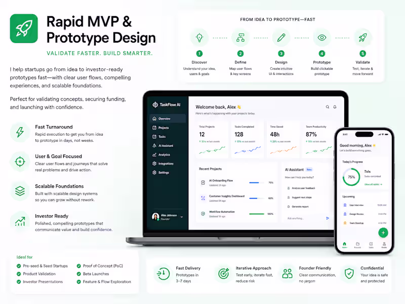 Cover image for Rapid MVP & Prototype Design