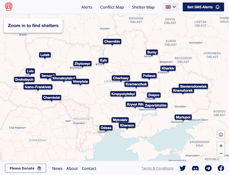 Cover image for Ukraine Siren Alerts Website (React, Typescript)
