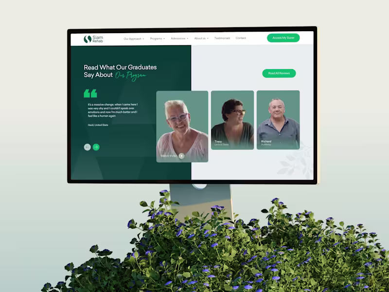 Cover image for Siam Rehab Website Redesign