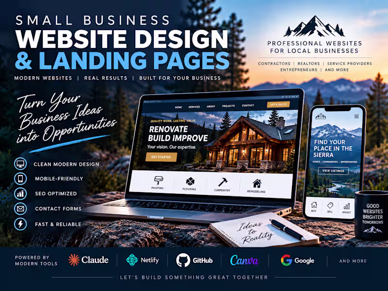 Cover image for Small Business Website & Landing Page Design