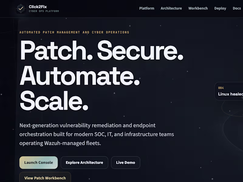 Cover image for Click2Fix SOC Operations
