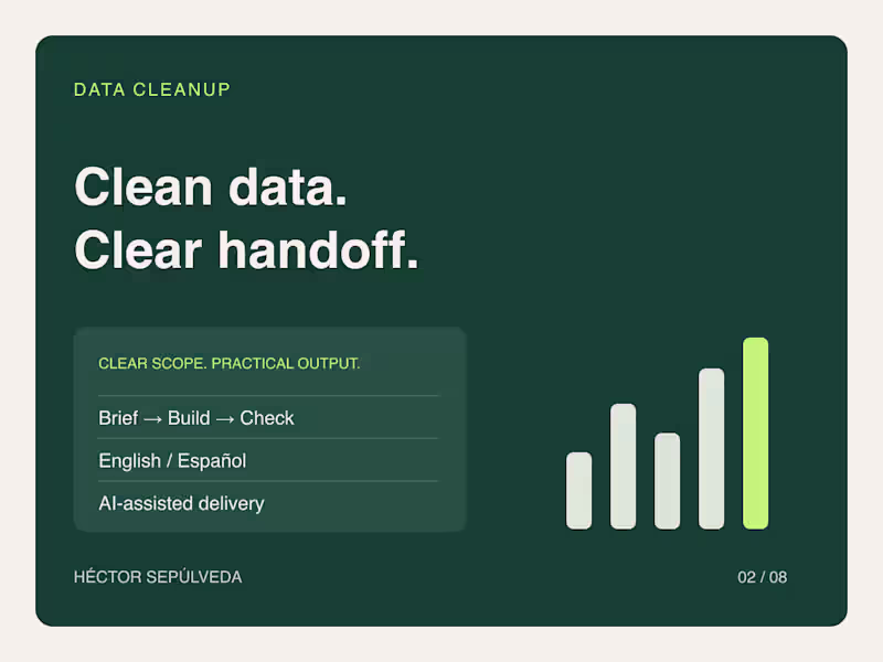 Cover image for Clean, Deduplicate & Standardize Your Excel or CSV Data