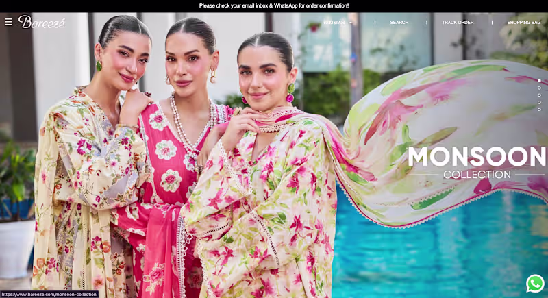 Cover image for Bareeze - An online Women clothing E-commerce Store