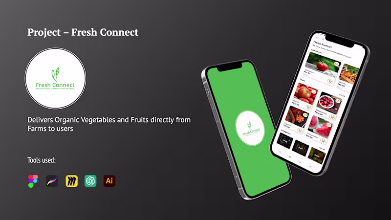 Cover image for UI/UX Organic Food Delivery App :: Behance