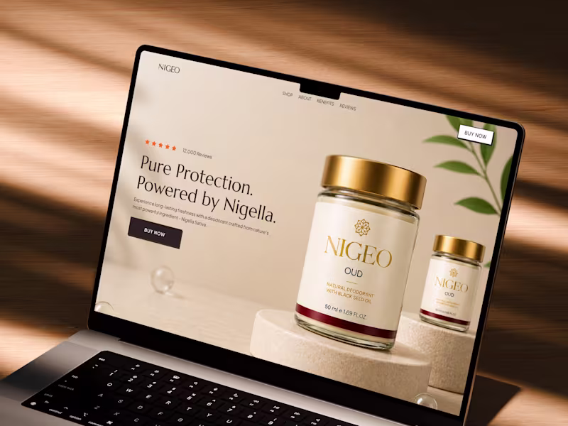 Cover image for NIGEO - Beauty Product Landing