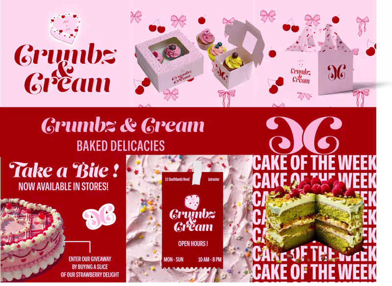 Cover image for Branding and Social Media - Crumbz & Cream