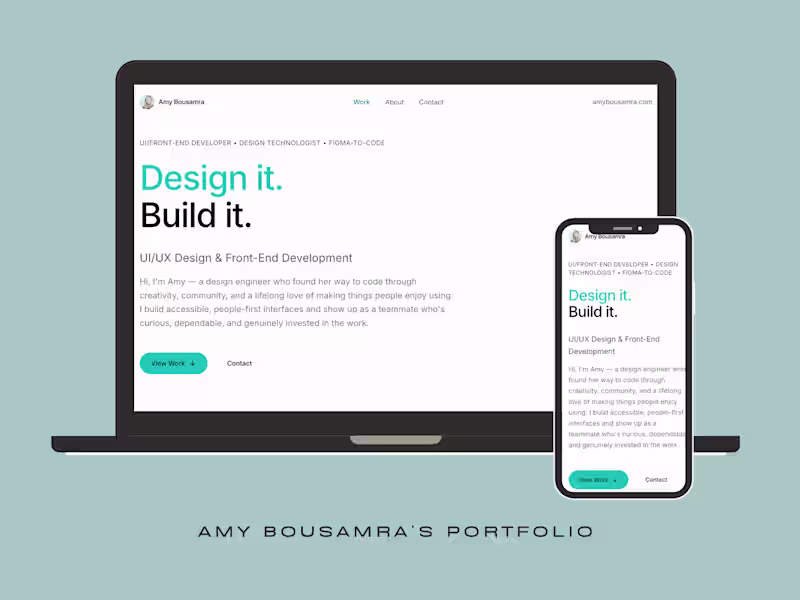 Cover image for I design and build modern