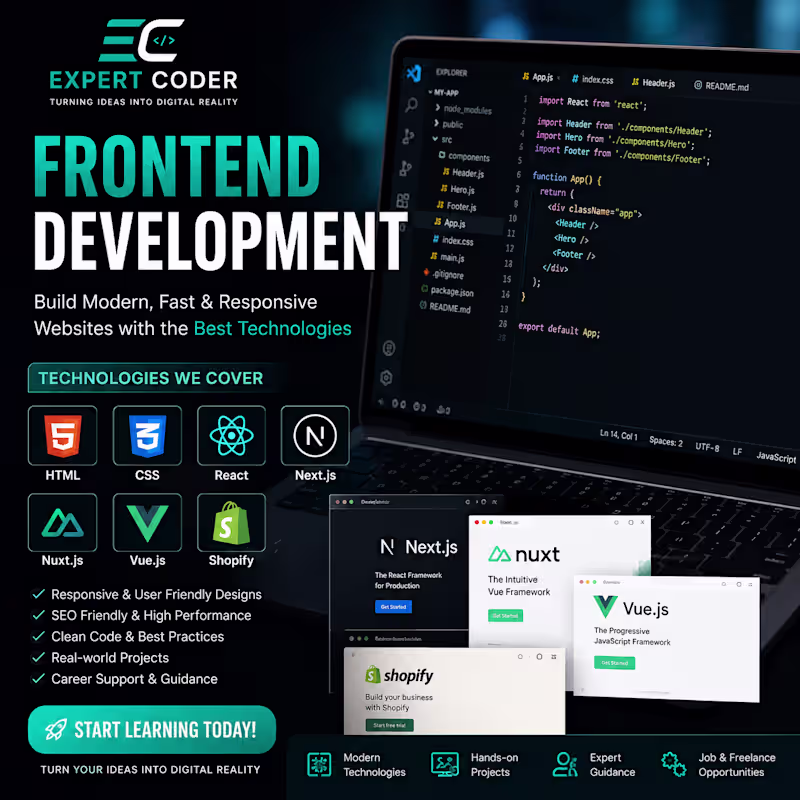 Cover image for At Expert Coder, we build