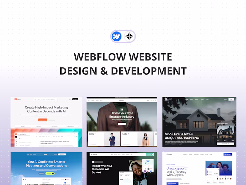 Cover image for Webflow Website Design + Build for Multi-Page
