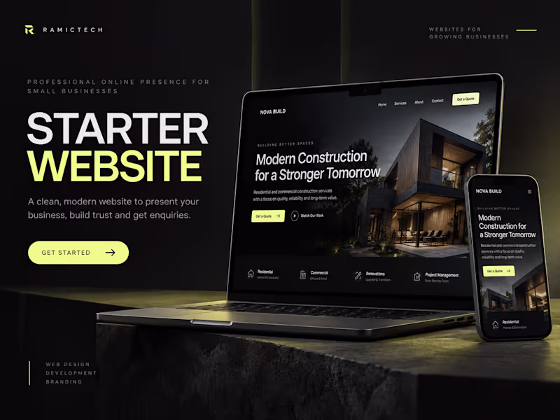 Cover image for Starter Website Design & Development