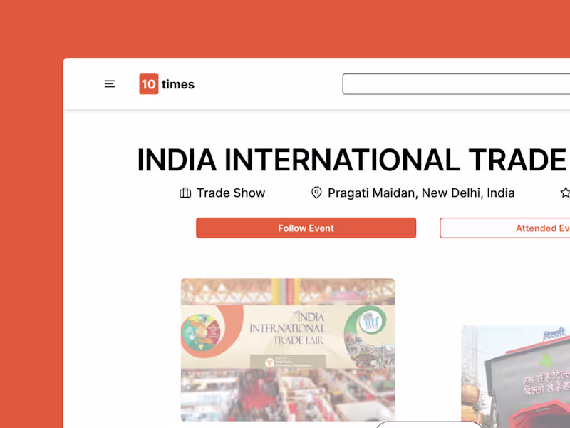 Cover image for Event Page Redesign - 10times 