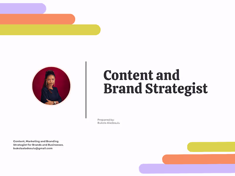 Cover image for Content Strategy & Brand Storytelling