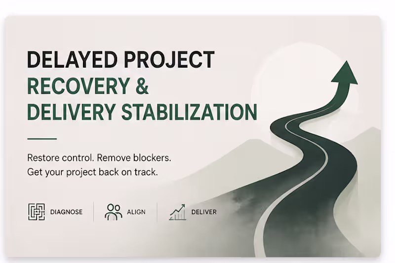 Cover image for Delayed Project Recovery & Delivery Stabilization