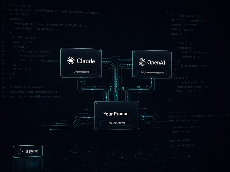 Cover image for AI/LLM Integration — Async Development