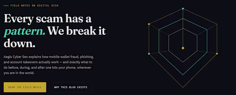 Cover image for Aegis CyberSec - Digital Risk & Scam Analysis Platform