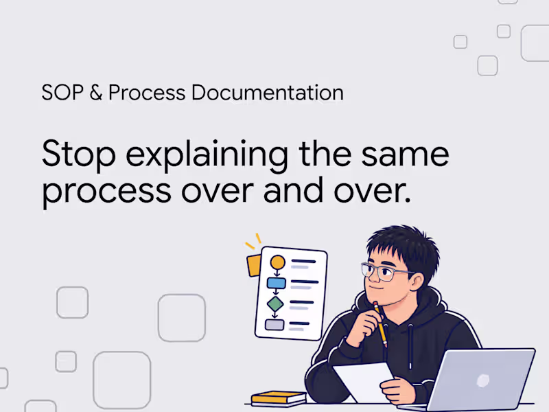 Cover image for 📚 Turn Your Workflow into a Clear, Usable SOP