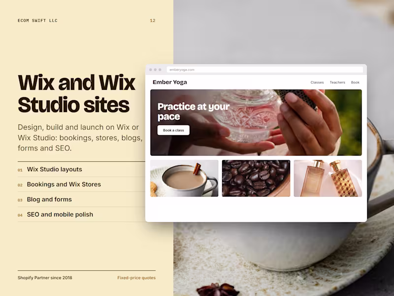 Cover image for Wix and Wix Studio Website Development