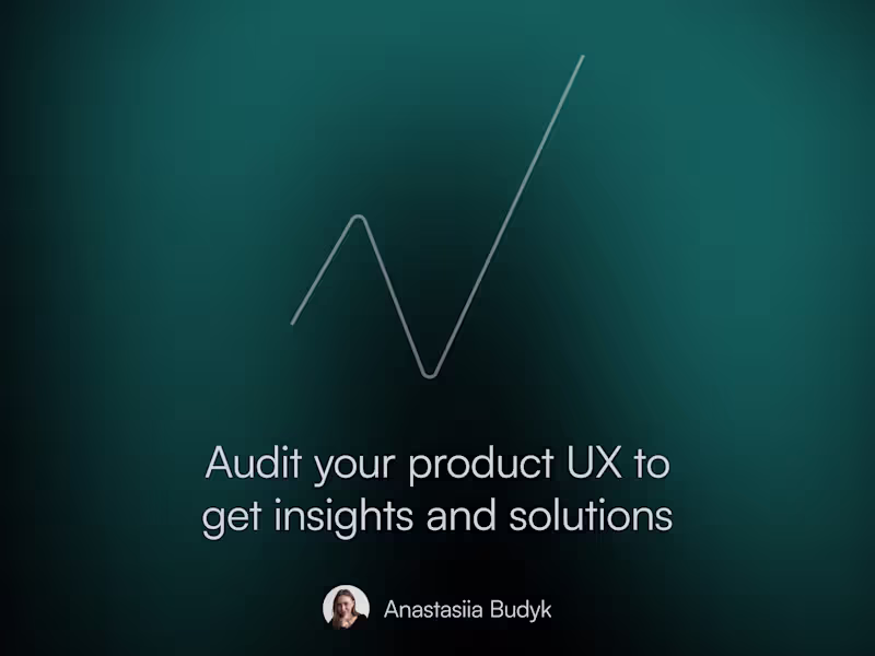 Cover image for UX Audit for Activation, Engagement & Retention