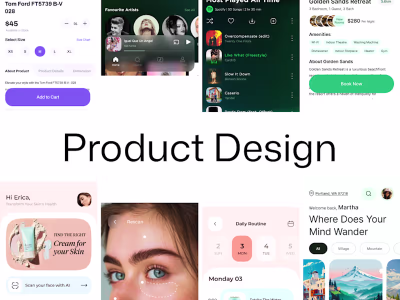 Cover image for Product & UI/UX Design for Web & Mobile