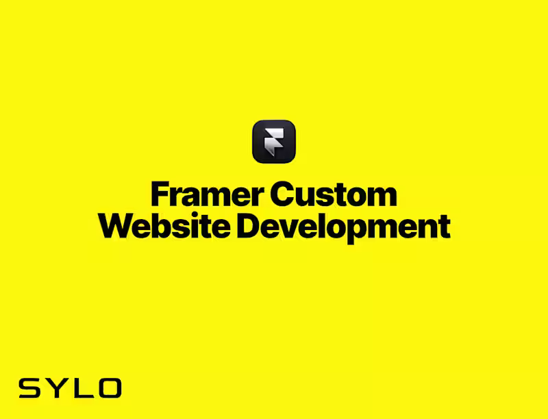 Cover image for Framer Custom Website Development