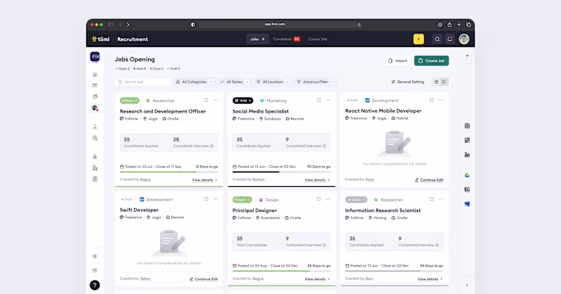 Cover image for Tiimi: All-in-One HR Management Platform (Concept)