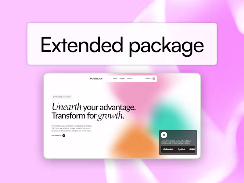 Cover image for Extended Website Design + Growth Package