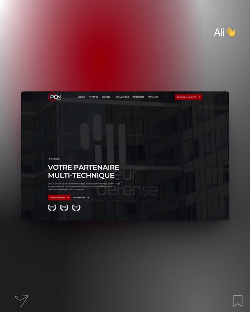 Cover image for PEM Technologies Corporate Website Redesign