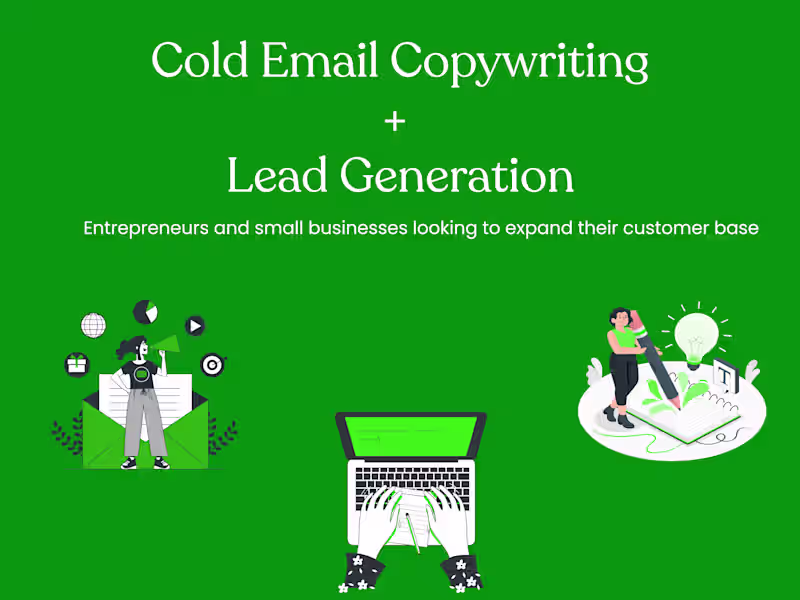 Cover image for Cold Email Copywriting + Lead Generation