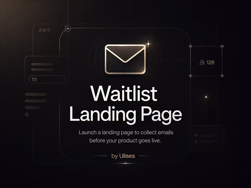 Cover image for Waitlist Landing Page