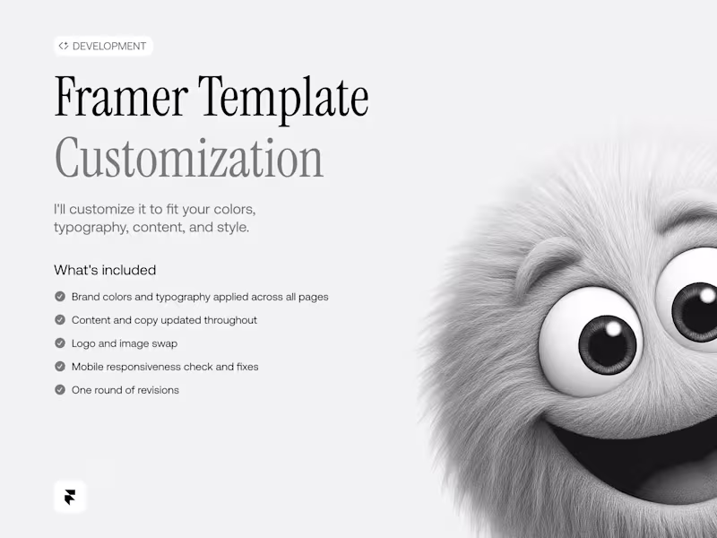 Cover image for Framer Template Customization