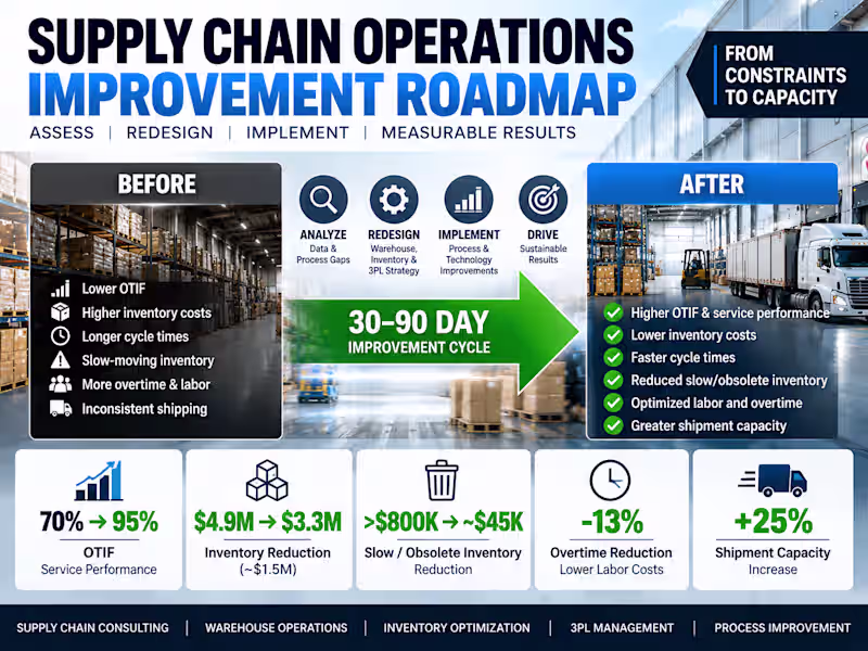 Cover image for 90-Day Supply Chain Operations Improvement Roadmap