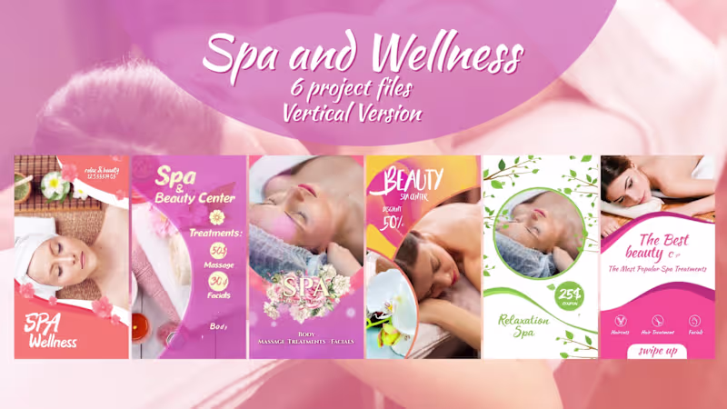 Cover image for Social Media Template Design for a Spa and Wellness Brand
