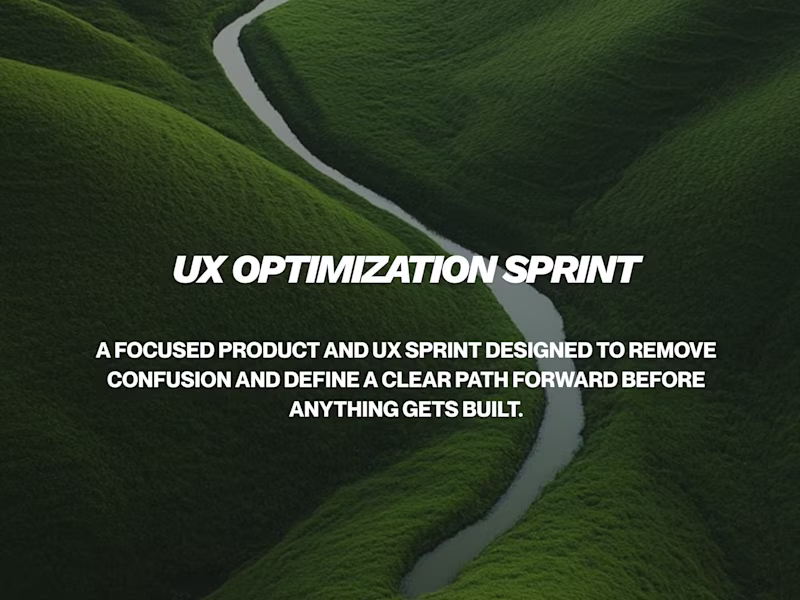 Cover image for UX Optimization Sprint