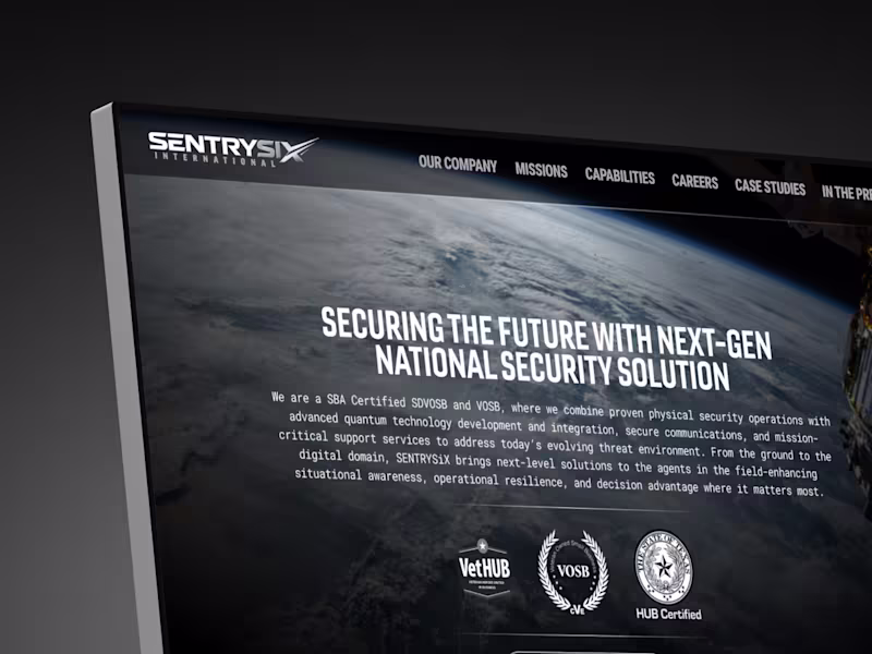 Cover image for SentrySix Homepage Rebuild