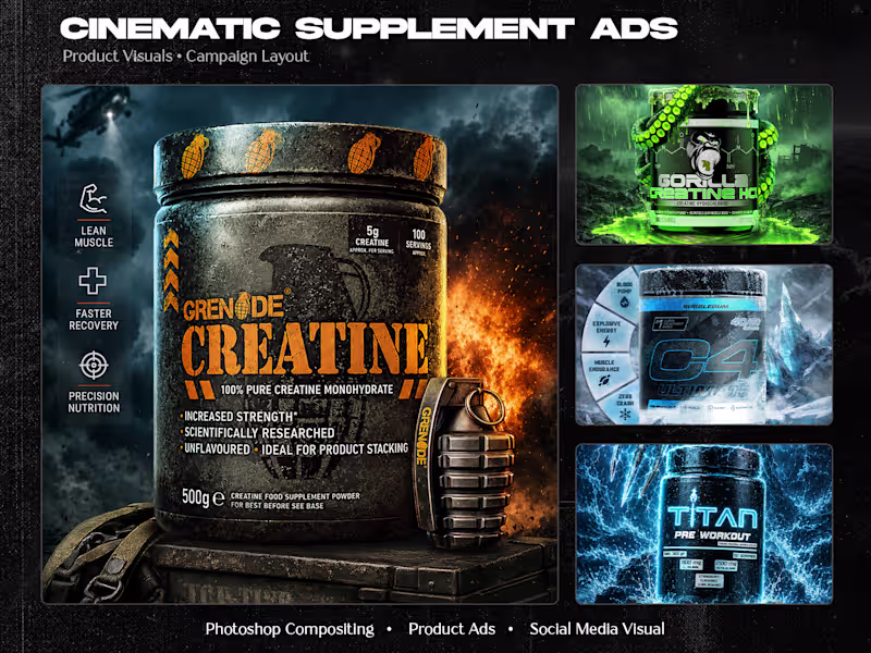 Cover image for Cinematic Supplement Product Campaign Visual