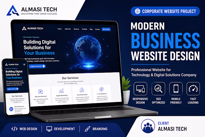 Cover image for Modern Business Website Design
