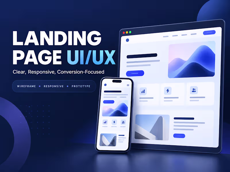 Cover image for Landing Page UI/UX Design in Figma