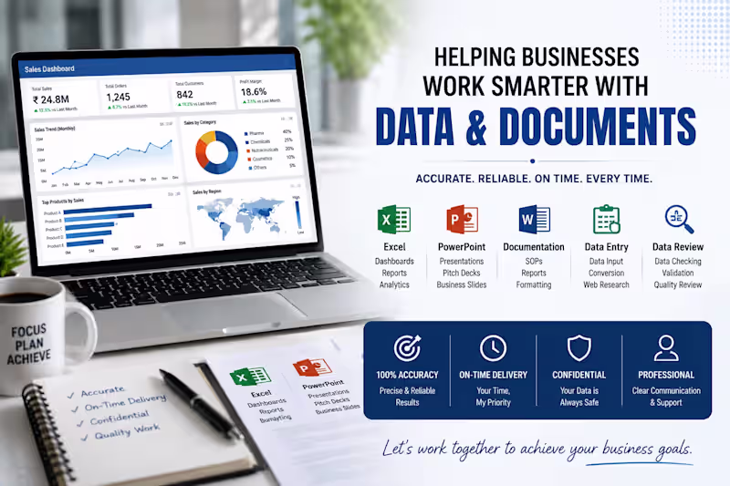 Cover image for Professional Microsoft Excel Dashboard & Reporting