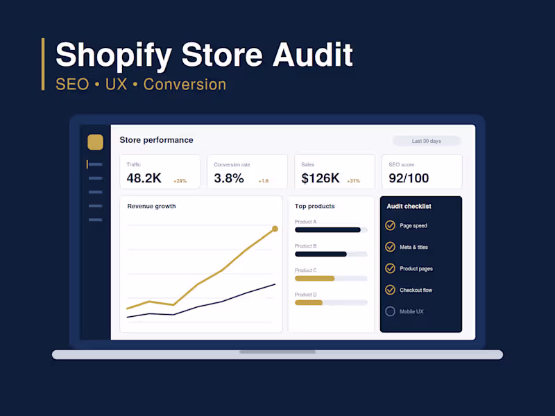 Cover image for Shopify Store Audit & Optimization
