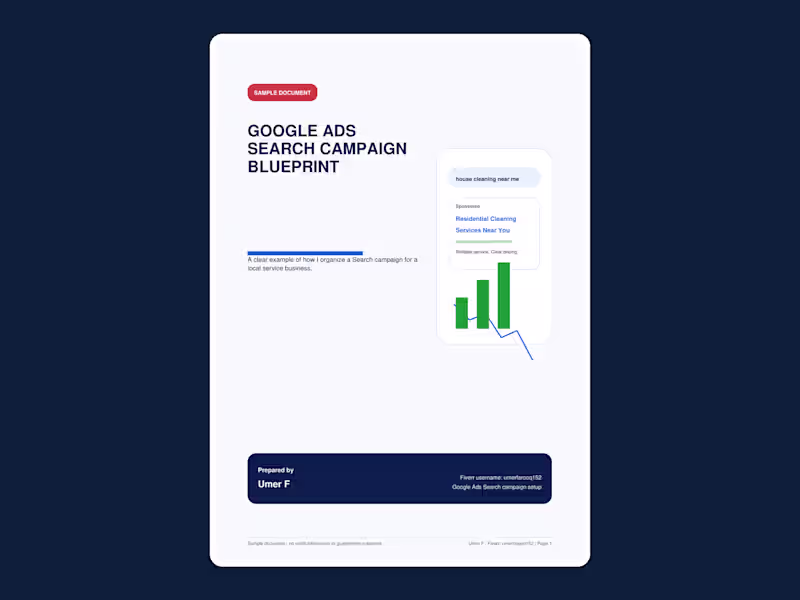 Cover image for Google Ads Search Campaign Setup