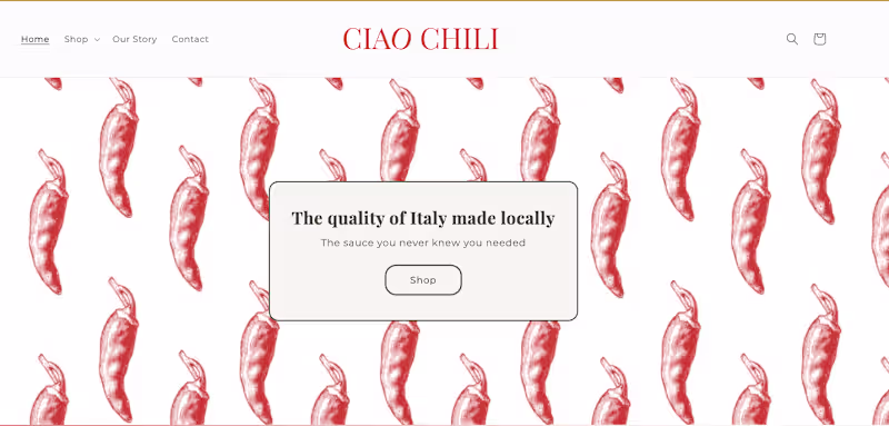 Cover image for Ciao Chili | Shopify Web Design