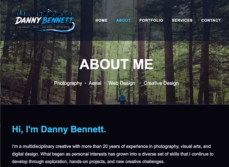 Cover image for I created this website with