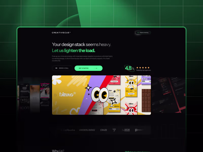 Cover image for Creativecue - Website Development