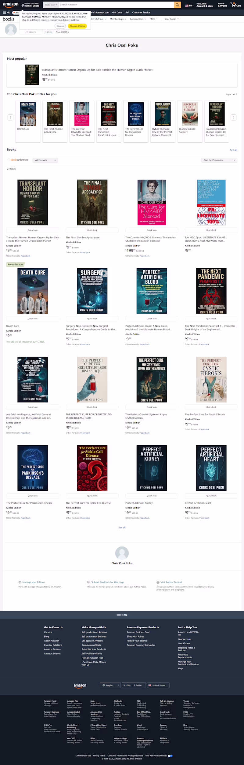 Cover image for Explore a collection of visionary books by Chris Osei Poku t...