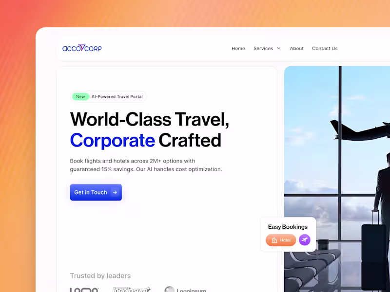 Cover image for Zero to Website in 18 days for B2E Corporate Travel Management