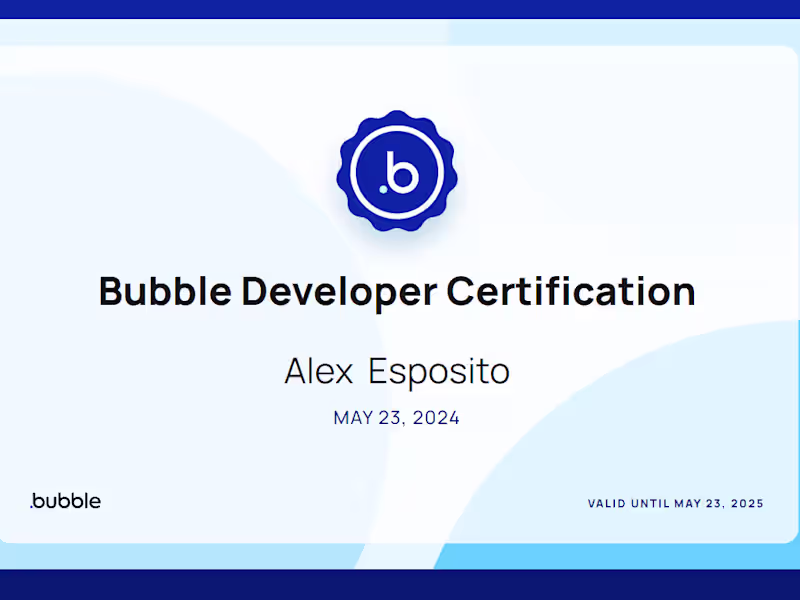 Cover image for Bubble.io Full Project Build
