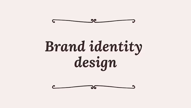 Cover image for Brand identity  design