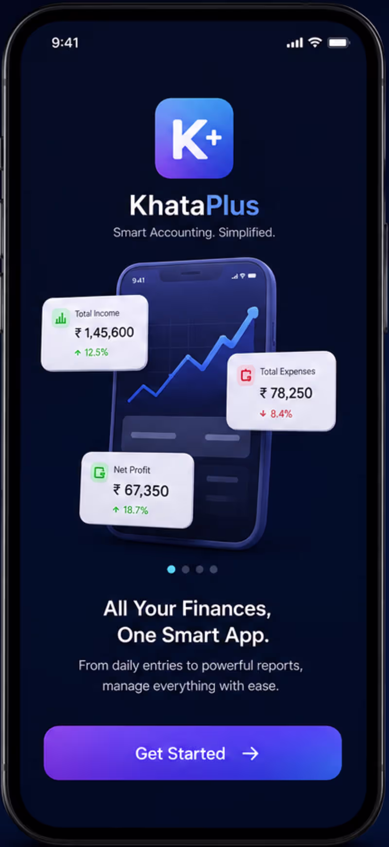 Cover image for KhataPlus is a modern mobile