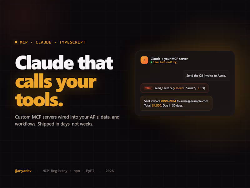 Cover image for Custom MCP server for Claude AI